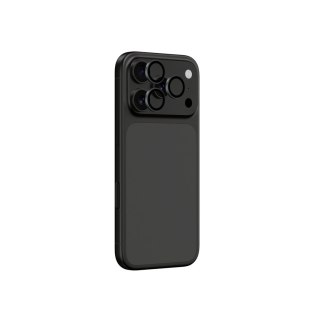 Szkło na aparat na iPhone 17 Pro / Pro Max Sapphire z szarą ramką