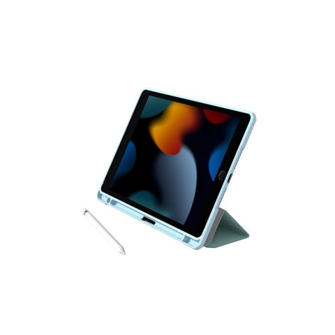 Etui case z podstawką miejscem na rysik na iPad Air M3 11'' - niebieskie