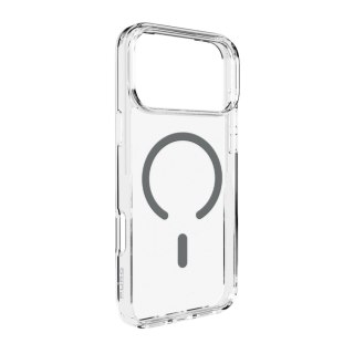 Etui pokrowiec case na iPhone 17 Pro Max Lite Mag MagSafe - przezroczyste szary pierścień
