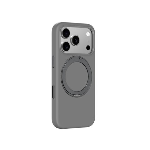 Etui pokrowiec na iPhone 17 Pro Max z podstawką Cloudie - szare