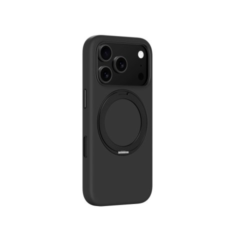 Etui pokrowiec na iPhone 17 Pro z podstawką Cloudie - czarne