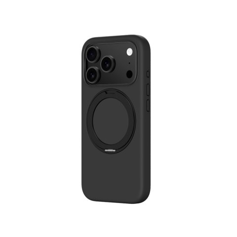Etui pokrowiec na iPhone 17 Pro z podstawką Cloudie - czarne