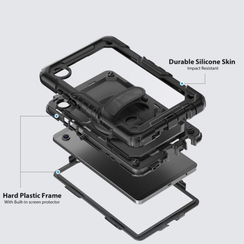 Etui z podstawką na Samsung Galaxy Tab A9 / A11 8.7 X110 / X115 / X133 / X135 Solid - czarne