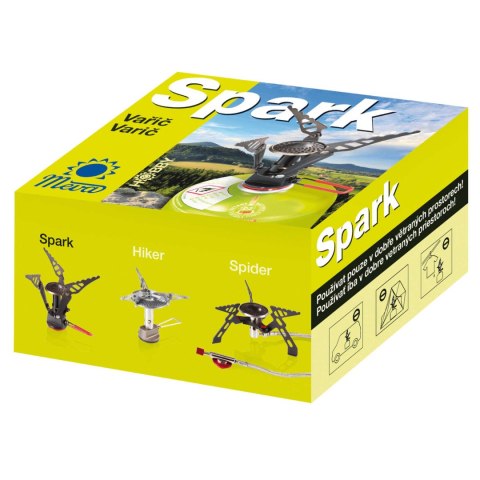 Najlżejsza kuchenka turystyczna na kartusze gazowe (zawór lub gwint) SPARK 80gram 2.6kW