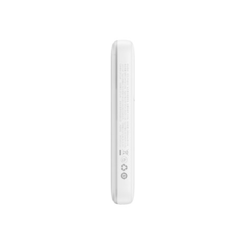 Powerbank z wyświetlaczem 10000mAh 22.5W Comet Series + kabel USB-A - USB-C 0.3m biały