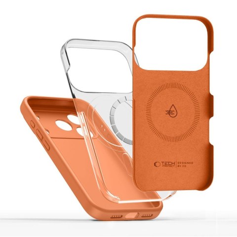 Etui pokrowiec na iPhone 17 Pro Max Silicone MagSafe - pomarańczowe
