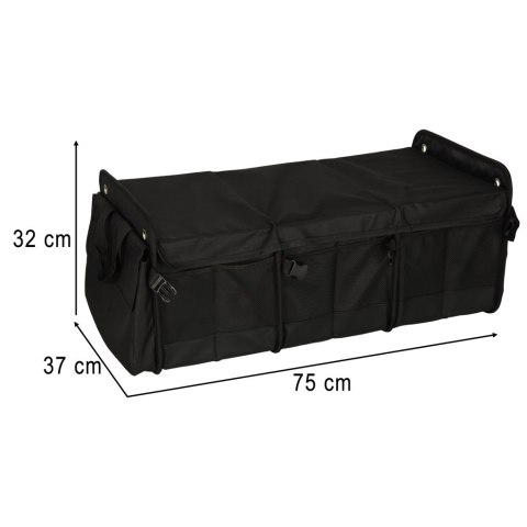 Organizer do bagażnika kufer do samochodu z chłodzeniem 3 komory z torbą termiczną XXL 37x75x32cm