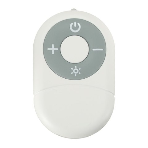 Wentylator biurkowy wiatrak stojący bezprzewodowy USB na pilot z lampką 4 poziomy mocy 18cm biały