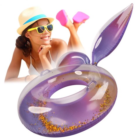 Kółko do pływania koło dmuchane syrena z brokatem galaxy 94 cm XXL max 60kg