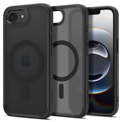 Etui case na iPhone 16e Ultra Hybrid MagSafe - czarne półprzezroczyste