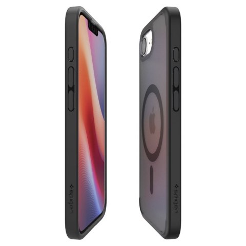 Etui case na iPhone 16e Ultra Hybrid MagSafe - czarne półprzezroczyste