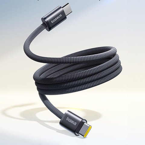 Kabel przewód nieplączący USB-C 100W 1m - czarny
