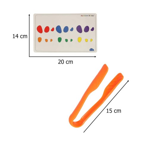 Kamyki kreatywne kolorowe układanka montessori 65 el.