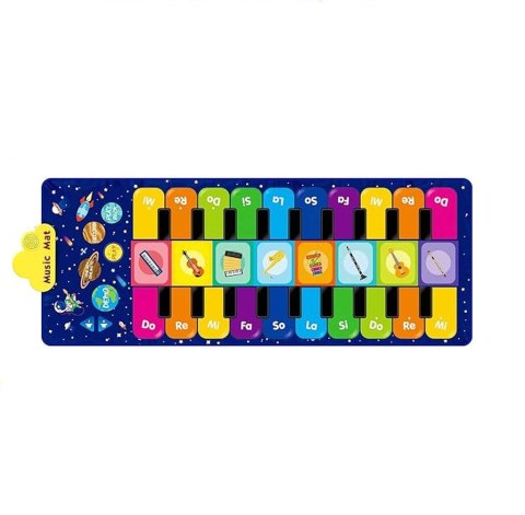 Mata do tańczenia dla dzieci interaktywna muzyczna 8 instrumentów 10 melodii
