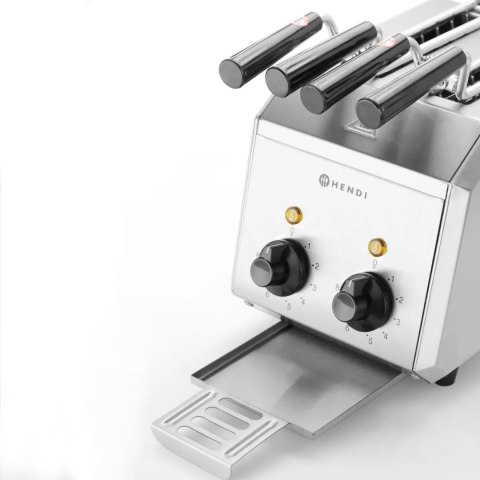 Toster kanapkowy z timerem podwójny 1200W- Hendi 261163