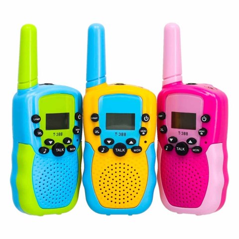 Walkie talkie krótkofalówka dla dzieci zestaw 3 sztuki