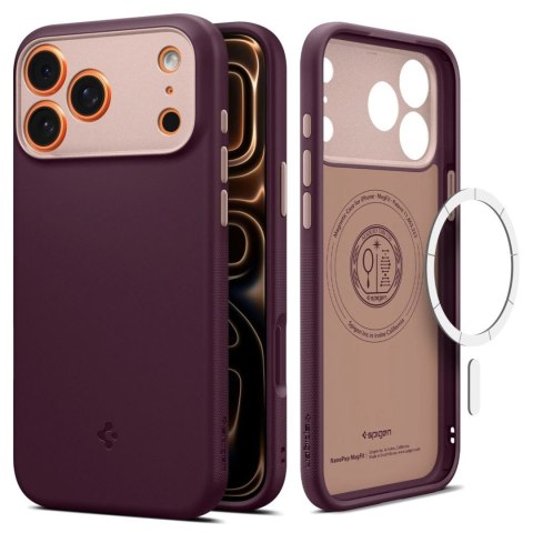 Etui pokrowiec na iPhone 17 Pro Nano Pop Mag MagSafe - bordowy