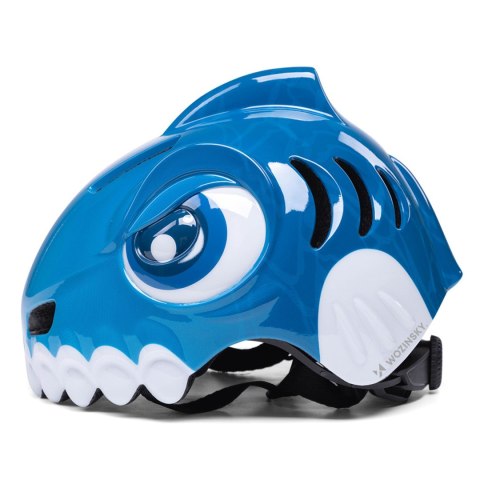 Kask rowerowy dziecięcy 52-56 cm - niebieski dinozaur