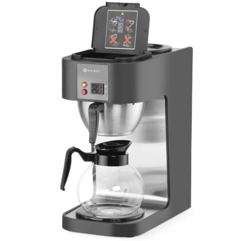 Kawiarka zaparzacz przelewowy do kawy z dzbankiem 1.8L do filtrów 110/250mm Hendi 208533