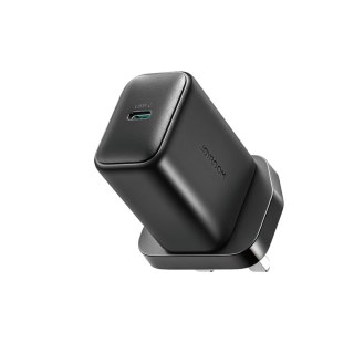 Ładowarka sieciowa z kablem wtyczka Angielska UK USB-C 25W 1m - czarna