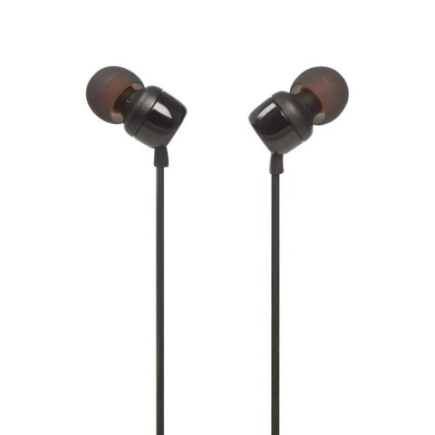 Słuchawki przewodowe douszne z pilotem mini jack 3.5mm JBL Tune 160 - czarne