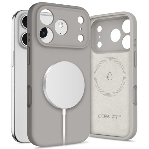 Etui case plecki na iPhone 17 Pro MagSafe Silicone - szare