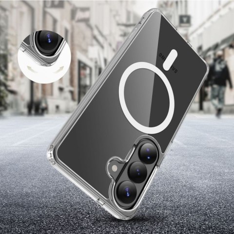 Etui pokrowiec case na Samsung Galaxy S26 FlexAir Hybrid MagSafe - przezroczysty