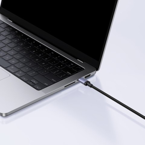 Kabel przewód USB-C PD 100W 5A 2m - czarny