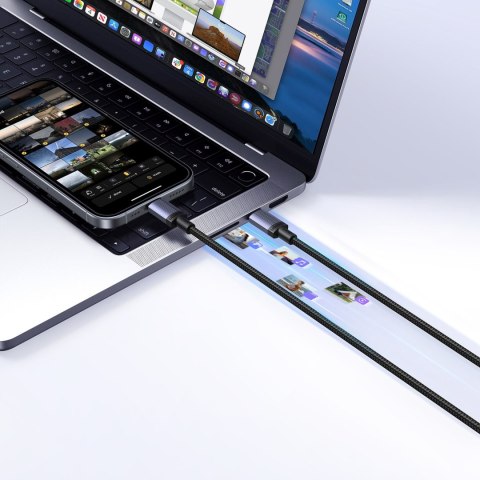 Kabel przewód USB-C PD 240W 2m - czarny