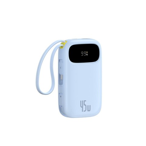 Powerbank 20000mAh 45W z wyświetlaczem kablem EnerFill FC21 Qpow 3 Ultra - niebieski