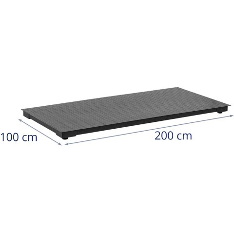 Waga platformowa weterynaryjna dla zwierząt 100 x 200 cm 1.5 t / 2 kg