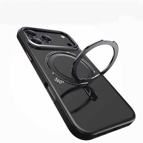 Etui case na iPhone 17 Pro Max MagRing MagSafe - czarny mat