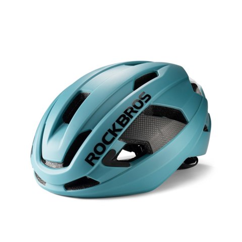 Kask rowerowy LK-15 z włókna węglowego 58-62 cm - jasnoniebieski