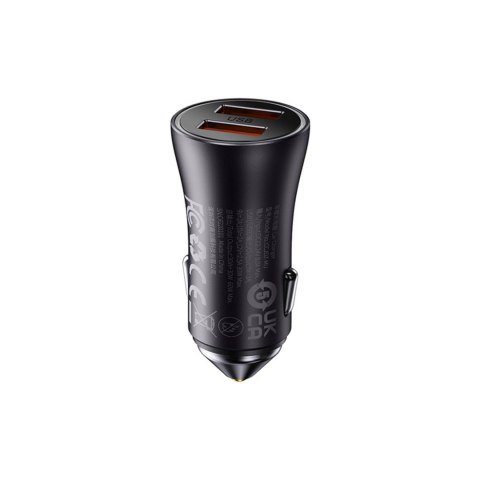 Ładowarka samochodowa 2x USB-A 60W - ciemnoszara