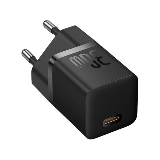 Ładowarka sieciowa USB-C GaN5 30W z kablem USB-C 100W - czarna