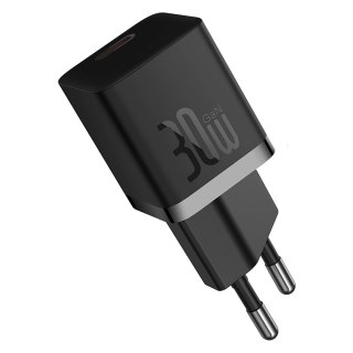 Ładowarka sieciowa USB-C GaN5 30W z kablem USB-C 100W - czarna