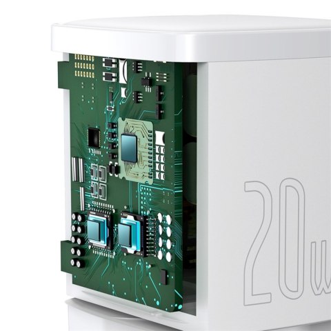 Ładowarka sieciowa USB-C PD Cube 20W - biała