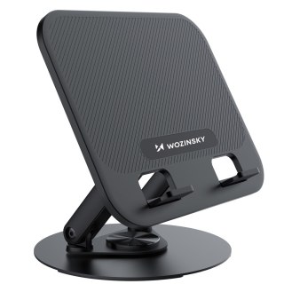 Podstawka stojak obrotowy pod laptopa tablet - czarny