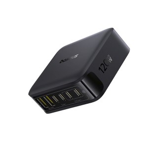 Stacja ładująca 4x USB-C 2x USB-A 120W - czarna