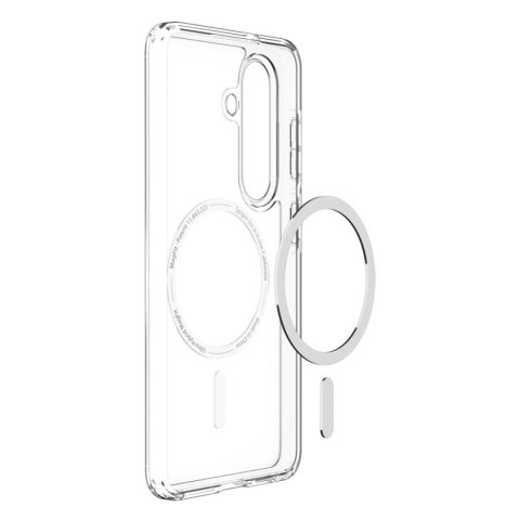 Etui na Samsung Galaxy S26+ Ultra Hybrid Mag MagSafe - przezroczysto-białe