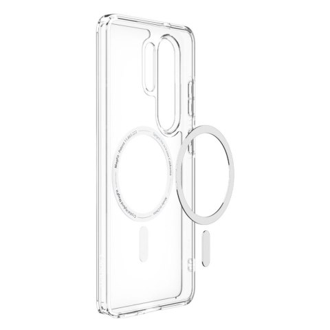 Etui na Samsung Galaxy S26 Ultra Ultra Hybrid Mag MagSafe - przezroczysto-białe