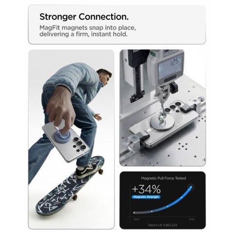 Etui na Samsung Galaxy S26 Ultra Ultra Hybrid Mag MagSafe - przezroczysto-białe