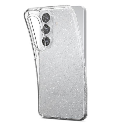 Etui pokrowiec case na Samsung Galaxy S26+ Liquid Crystal Glitter - brokatowo-przezroczysty
