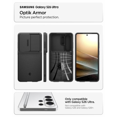 Etui pokrowiec case na Samsung Galaxy S26 Ultra Optik Armor - czarny