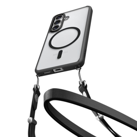 Etui pokrowiec na Samsung Galaxy S26 Ultra Hybrid Mag MagSafe - przezroczysto-czarne