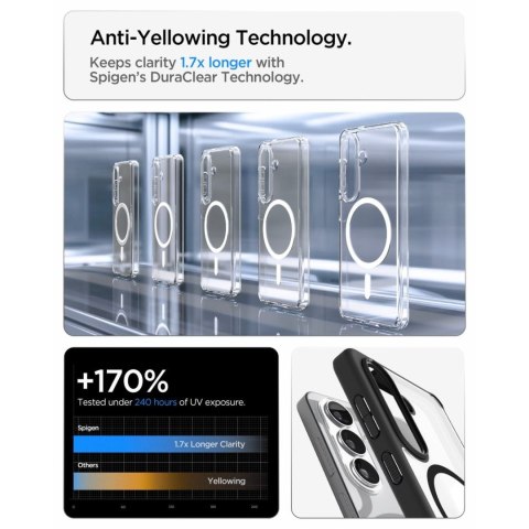 Etui pokrowiec na Samsung Galaxy S26 Ultra Hybrid Mag MagSafe - przezroczysto-czarne