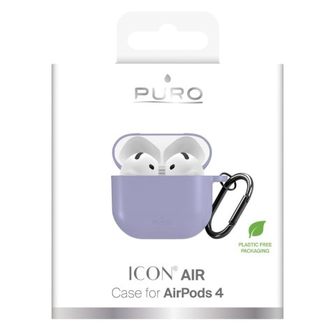 Etui pokrowiec na słuchawki AirPods 4 Icon - fioletowy