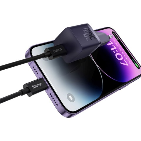 Ładowarka sieciowa USB-C GaN5 30W EU - fioletowa