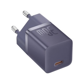 Ładowarka sieciowa USB-C GaN5 30W z kablem USB-C 100W 1m - fioletowa
