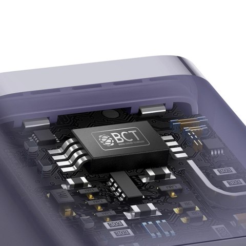 Ładowarka sieciowa USB-C GaN5 30W z kablem USB-C 100W 1m - fioletowa
